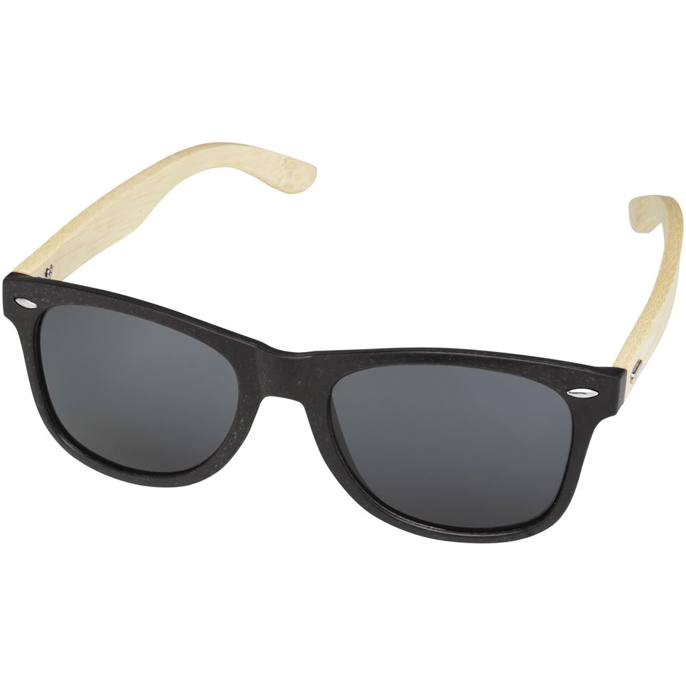 Lunettes de soleil Sun Ray en bambou Noir