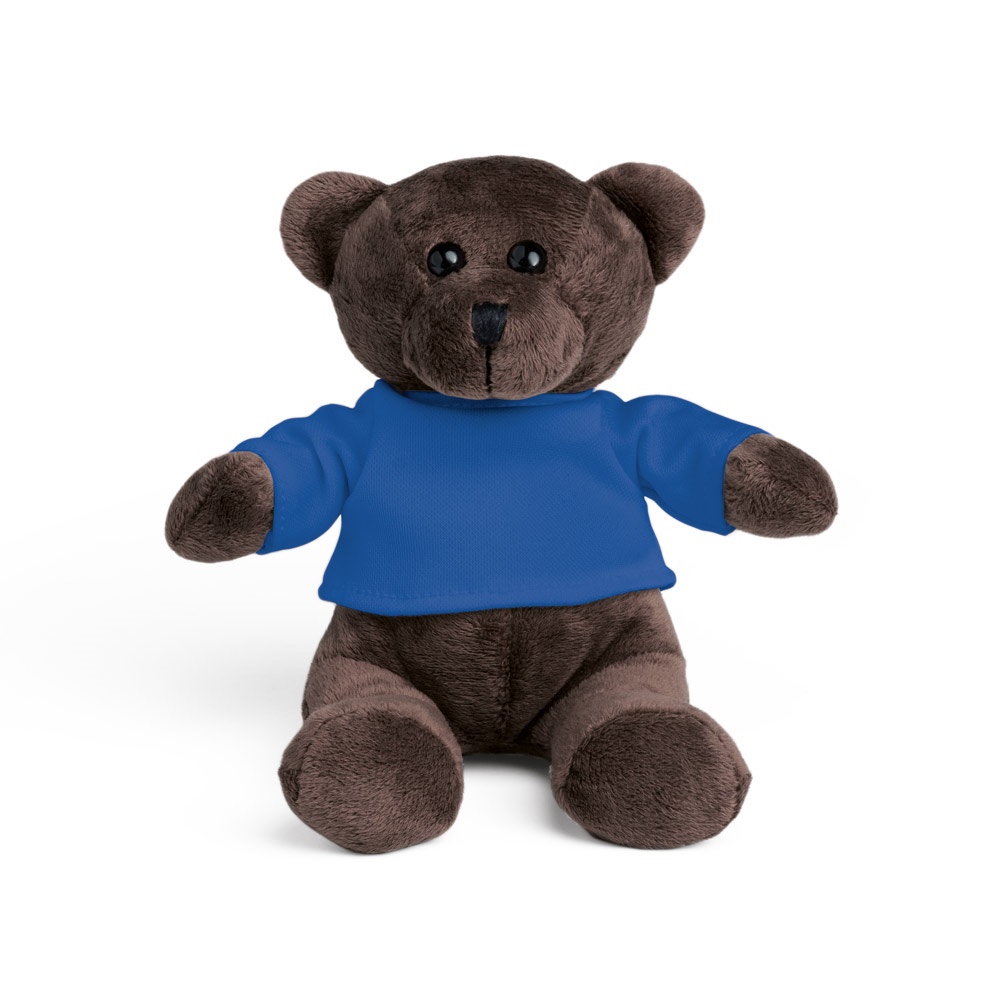 BEAR Teddybär Plüschtier mit T-Shirt königsblau