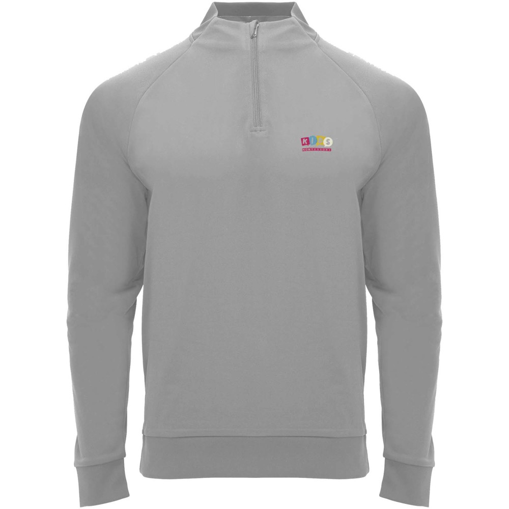 Epiro 200 g/m² Half-Zip Sweatshirt für Kinder grau