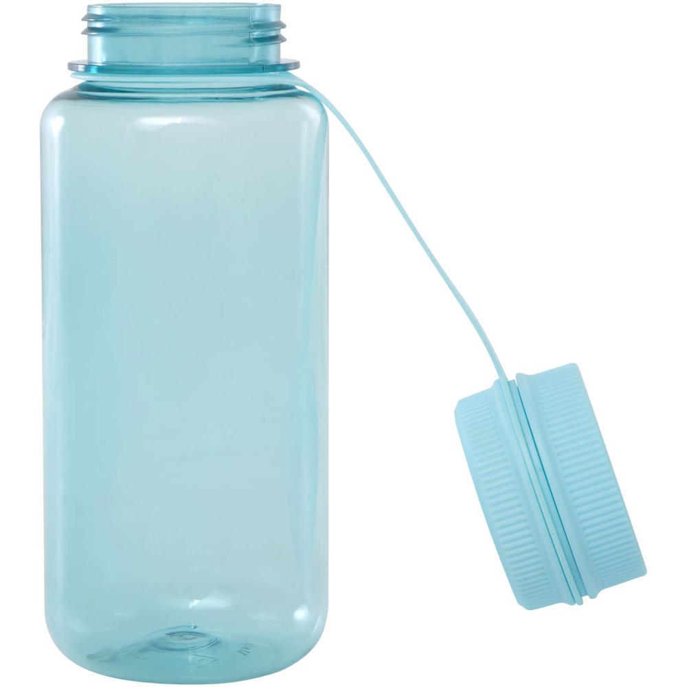 Bouteille sport Ryder de 900 ml en RPET certifié RCS avec couvercle multifonctions Turquoise