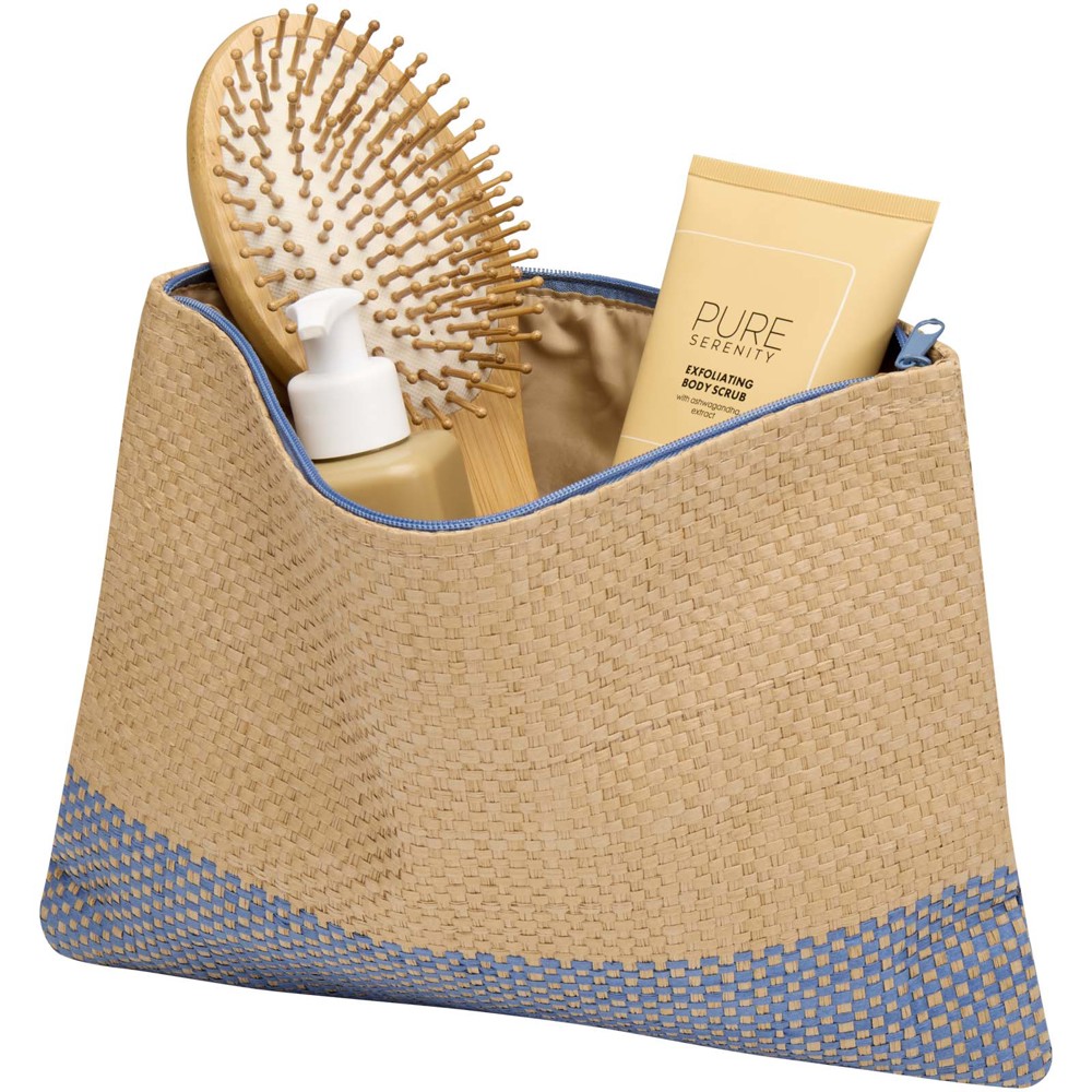 Rhythm Strohpapier Beutel mit Reissverschluss, 3 l Ozeanblau
