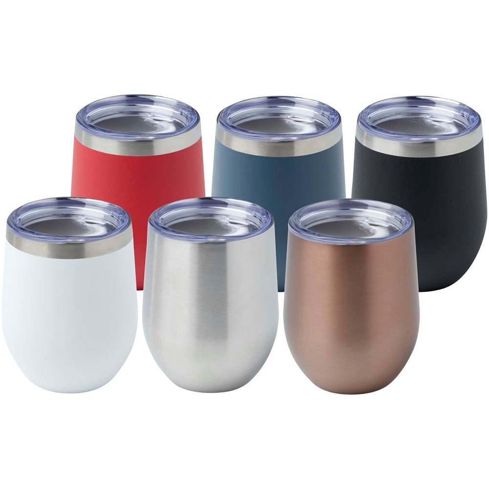 Gobelet isotherme Corzo 350 ml en cuivre inoxydable recyclé certifié RCS Argent