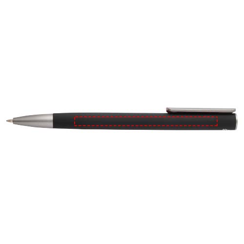 Stylo bille Ziguur en aluminium recyclé (encre noire) noir
