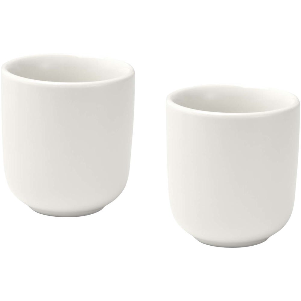 Tasses à expresso Male en céramique de 90 ml - set de 2 Blanc