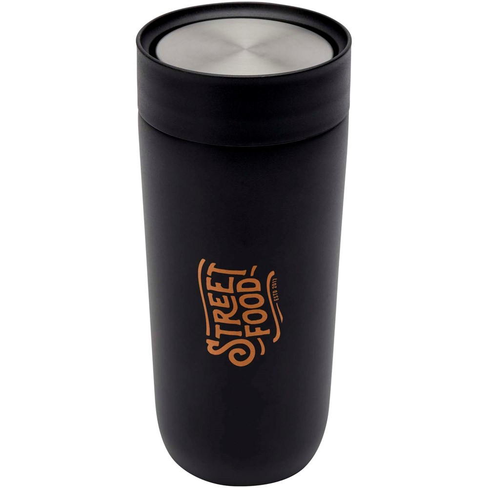 Gobelet Camden de 350 ml en acier inoxydable certifié RCS Noir