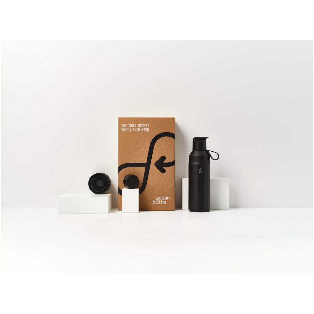 Ocean Bottle 500 ml 3 in 1 Set Obsidian Black