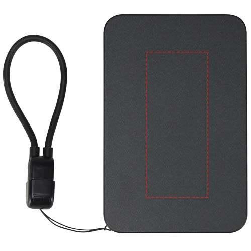 Batterie externe magnétique SMART de 5 000 mAh en plastique recyclé avec cordon