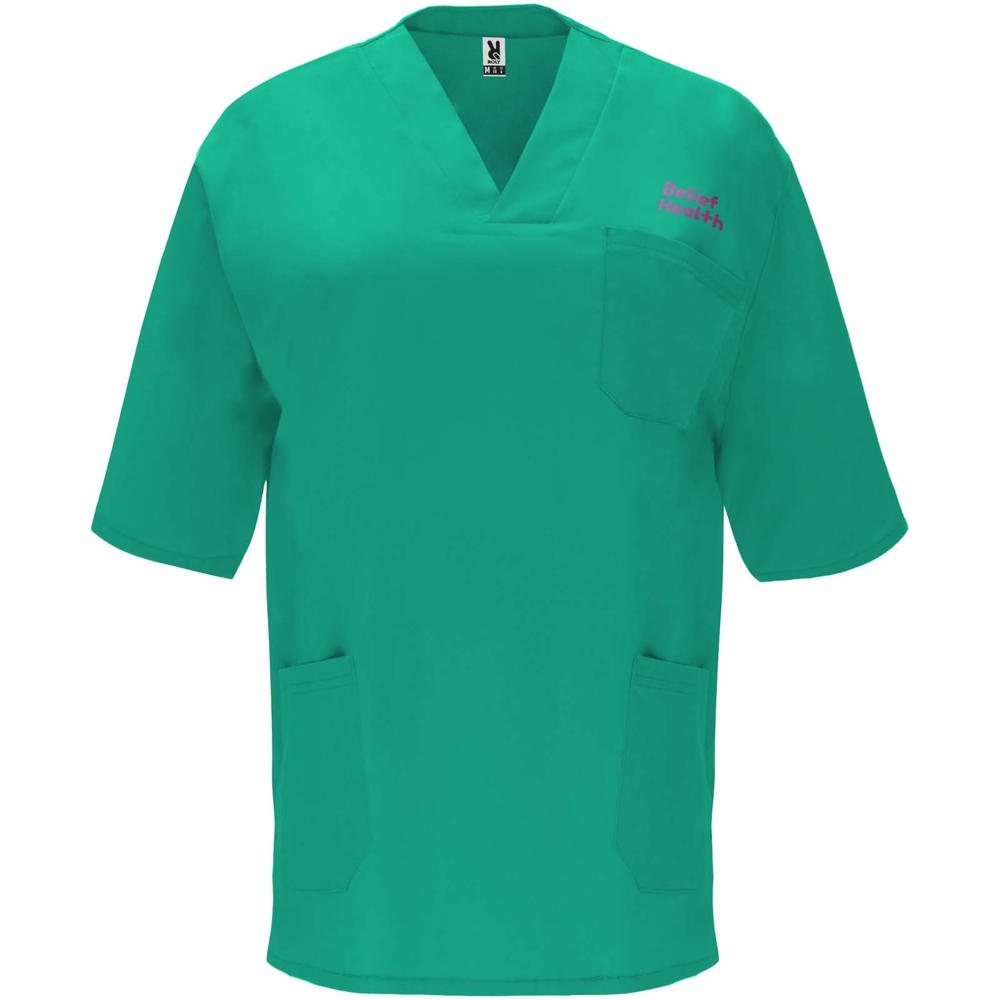 Panacea Kurzärmeliges Arbeitshemd, 160 g/m2, unisex lab grün