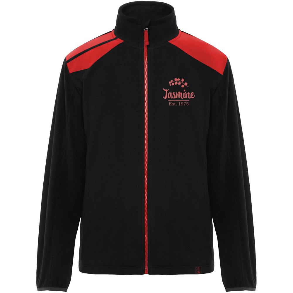 Terrano Mikrofleecejacke, unisex schwarz, rot