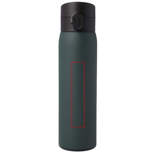Fiole isotherme Sika de 450 ml en acier inoxydable recyclé certifié RCS Vert forêt