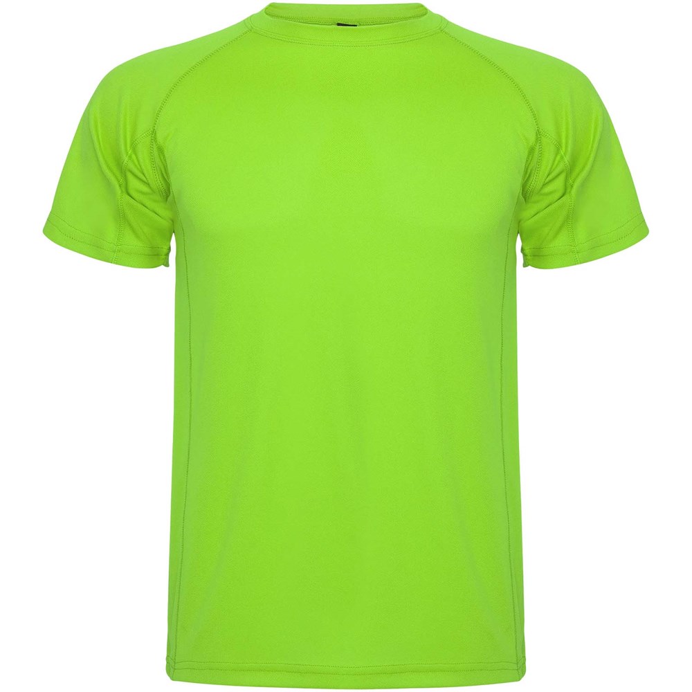 T-shirt sport Montecarlo maille piquée à manches courtes pour homme Citron vert
