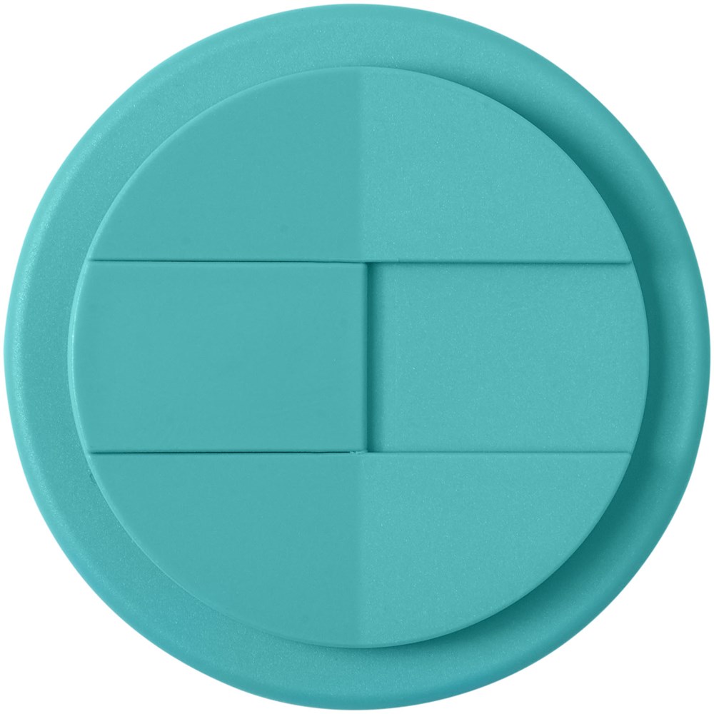 Brite-Americano® Eco 350 ml Isolierbecher mit auslaufsicherem Deckel aquablau