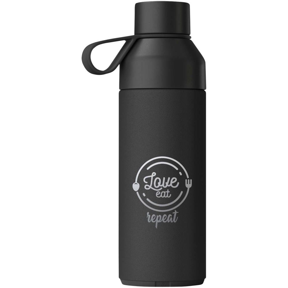 Coffret cadeau 3 en 1 Ocean Bottle de 500 ml Noir obsidienne