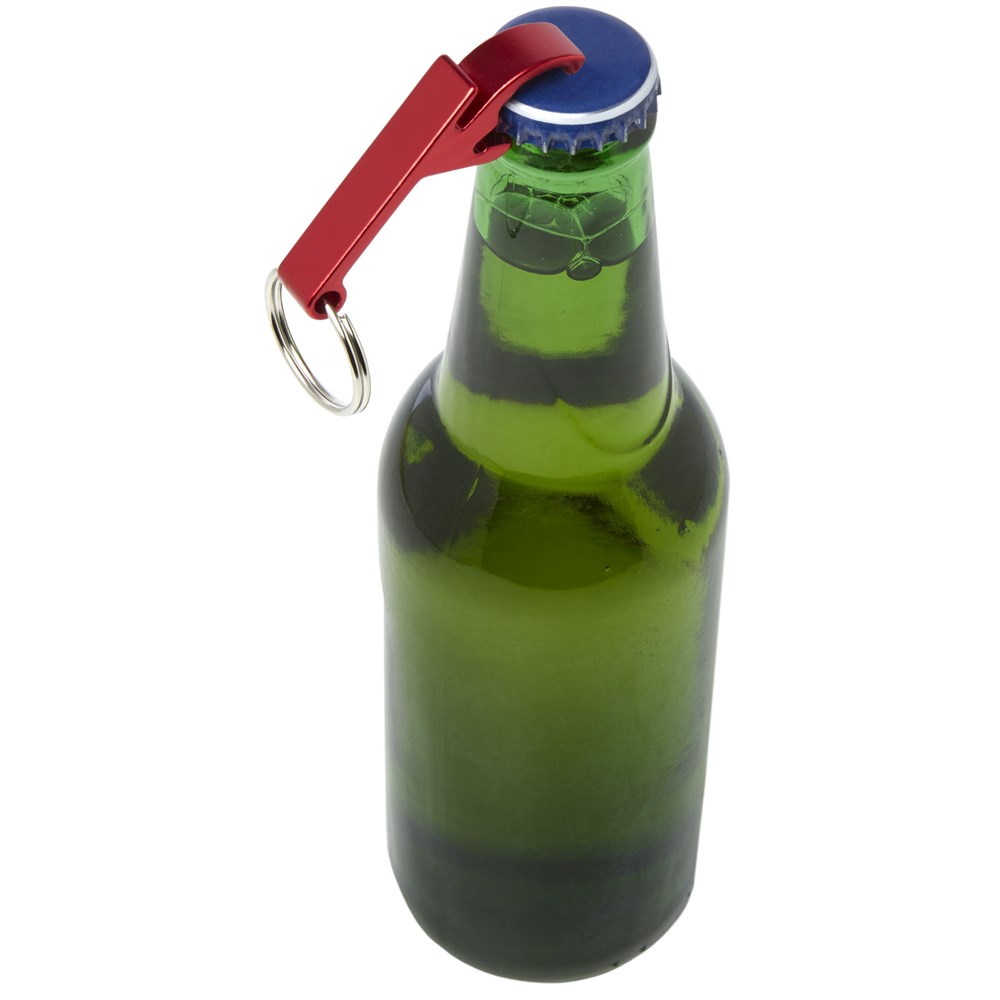 Tao Schlüsselanhänger mit Flaschen- und Dosenöffner rot