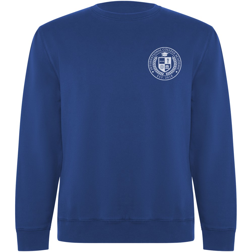 Sweater Batian en coton organique unisexe Bleu royal