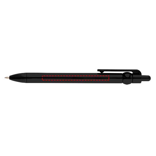 Stylo bille Fidget en plastique recyclé (encre noire) noir