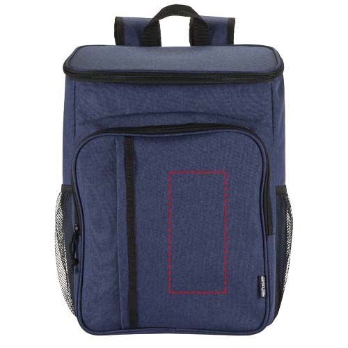 Sac à dos isotherme 20 L Tundra recyclé et certifié GRS pour pique-nique avec ensemble de couverts Bleu cobalt