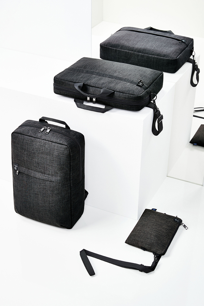 Notebook-Rucksack EUROPE schwarz meliert