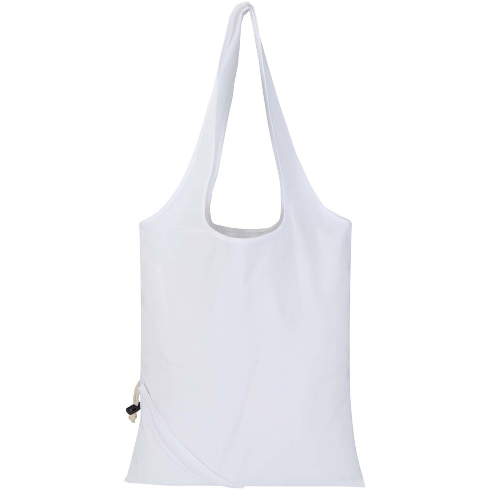 Madras Blend 140 g/m², GRS-zertifizierte, faltbare Baumwoll Tragetasche, 7 l Weiss