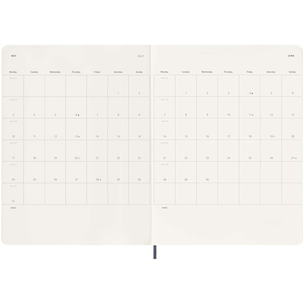 Moleskine Softcover 12 Monate Wochenkalender XL