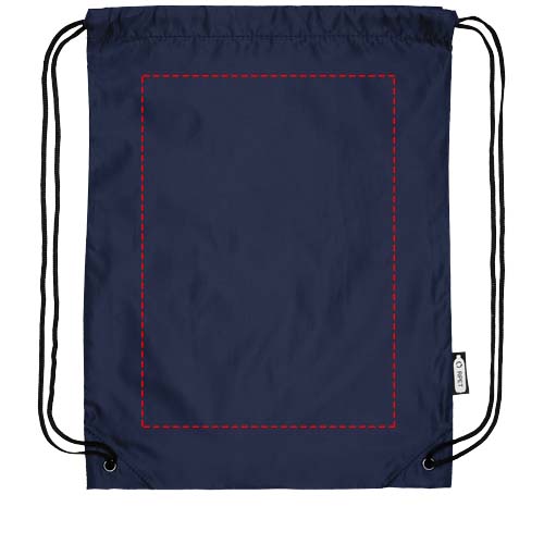 Sac à dos RPET Oriole avec cordon de serrage 5L Marine
