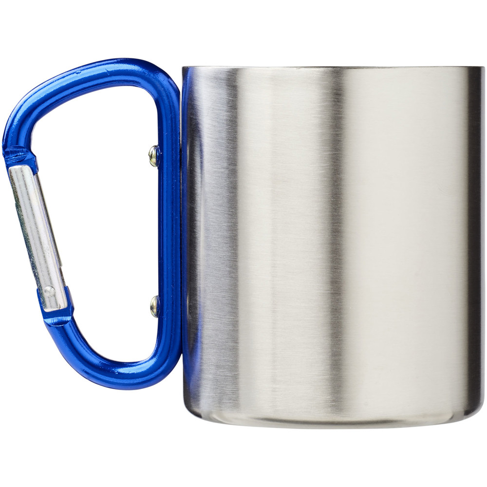 Mug isolant Alpes avec mousqueton 200ml Bleu
