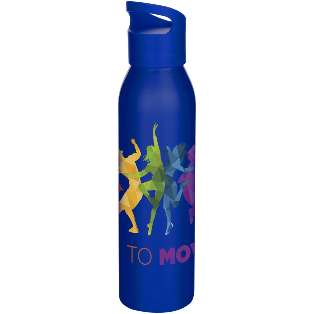Sky 650 ml RCS-zertifizierte, einwandige Trinkflasche aus recyceltem Edelstahl blau
