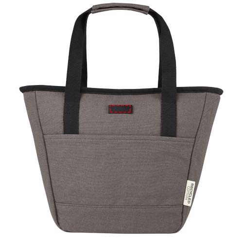 Sac-repas isotherme Joey de 6 L en toile recyclée GRS pour 9 canettes gris