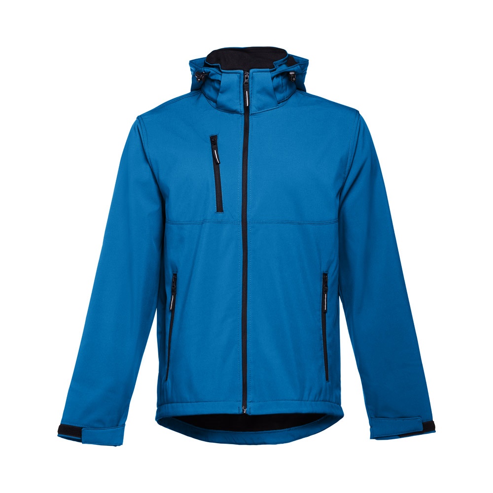 THC ZAGREB Herren-Softshell-Jacke aus Polyester und Elastan petrol