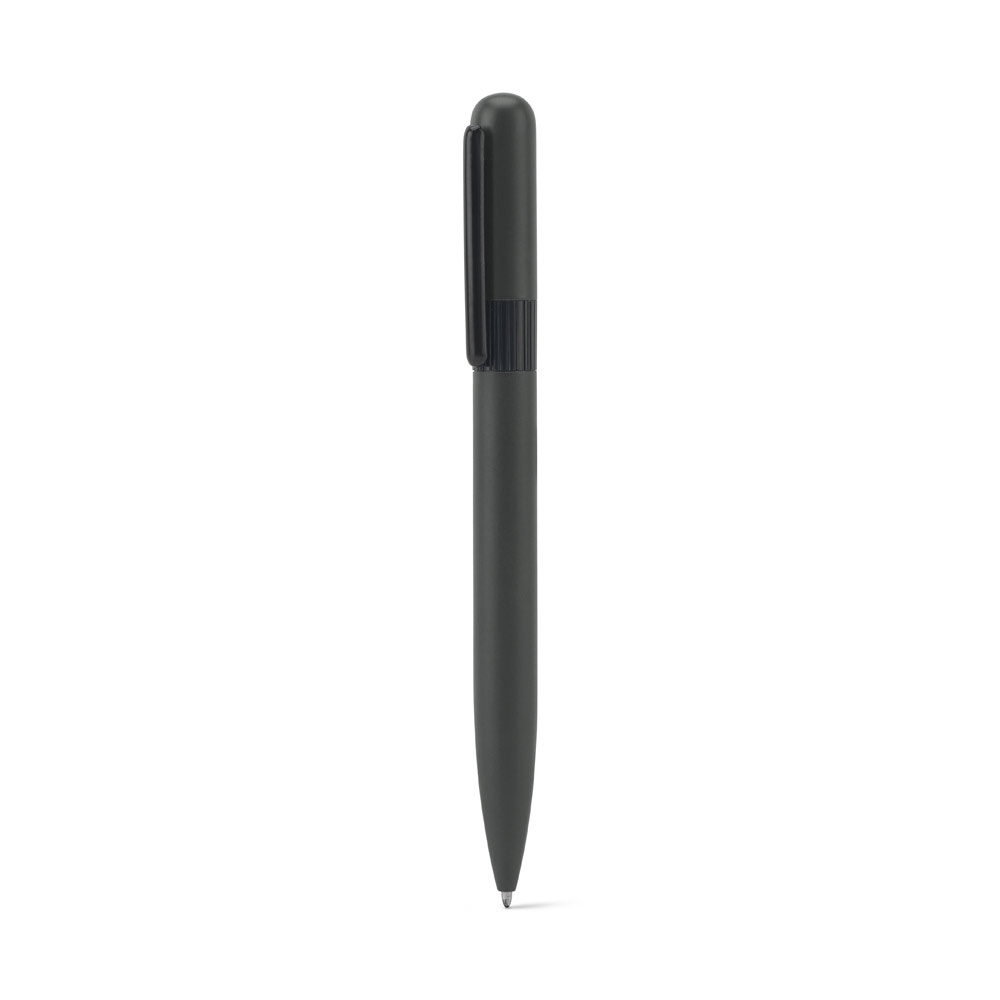 ELSIE ROUND Stylo à bille en métal (60% recyclé) avec design arrondi Gun metal