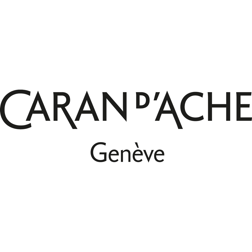 Kugelschreiber von Caran d'Ache mit Logo – beliebter Schweizer Werbeartikel. Praktisch und personalisierbar. weiss/blau