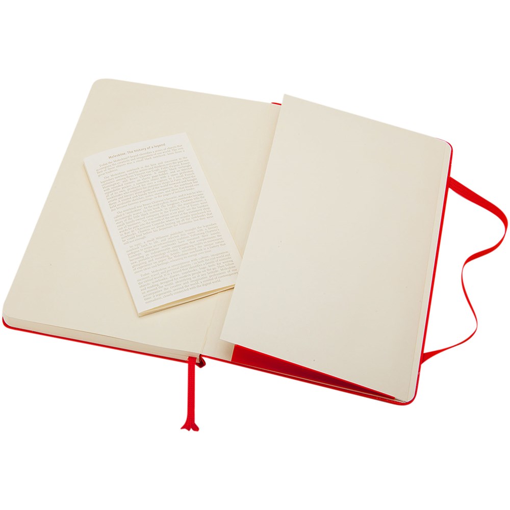 Moleskine Classic Hardcover Notizbuch Taschenformat – liniert scharlachrot