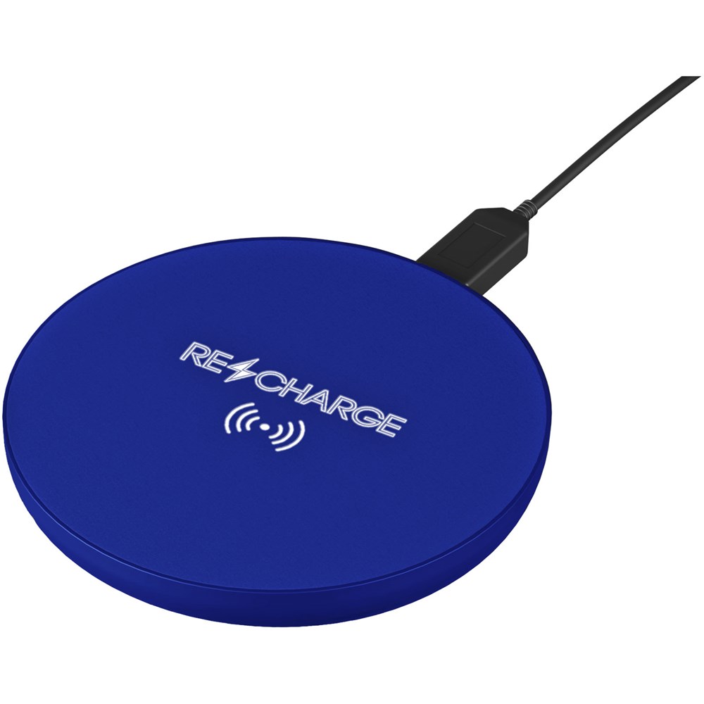 SCX.design W12 kabellose Ladestation mit Leuchtlogo Reflex blue