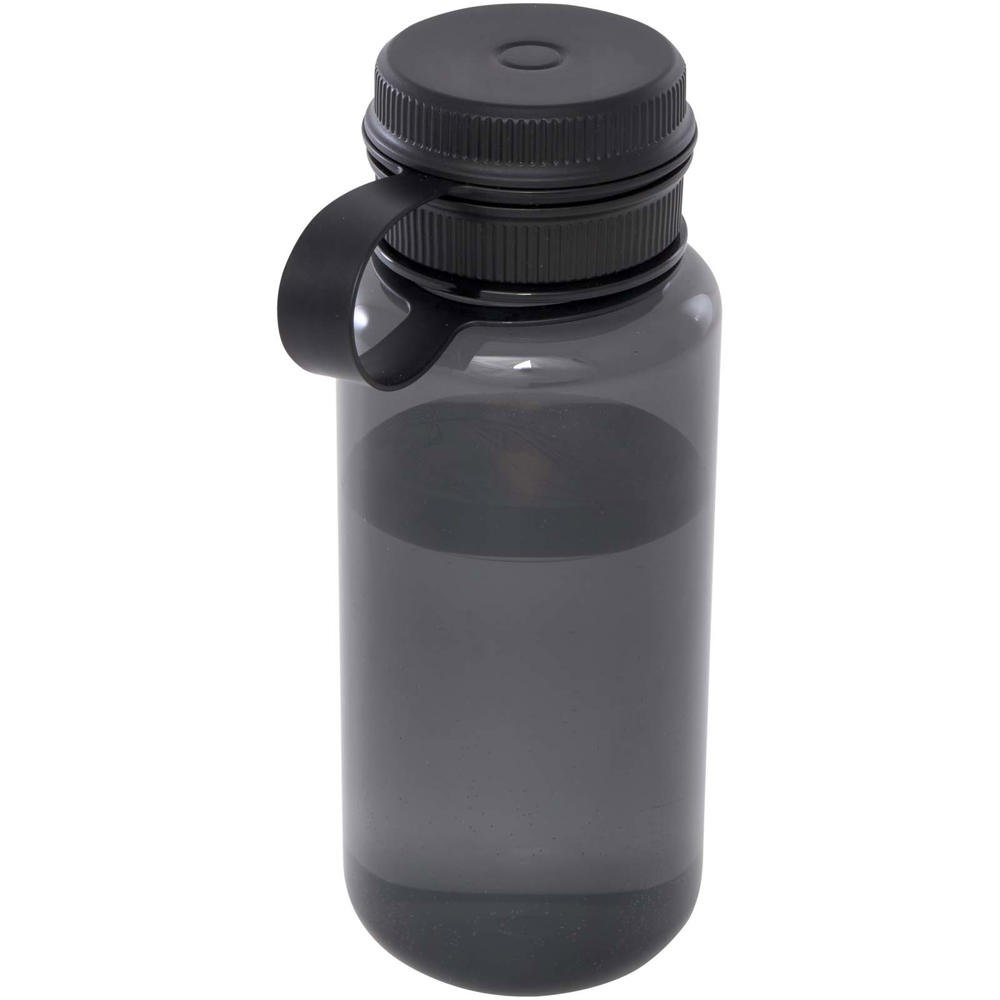 Bouteille sport Ryder de 900 ml en RPET certifié RCS avec couvercle multifonctions Noir