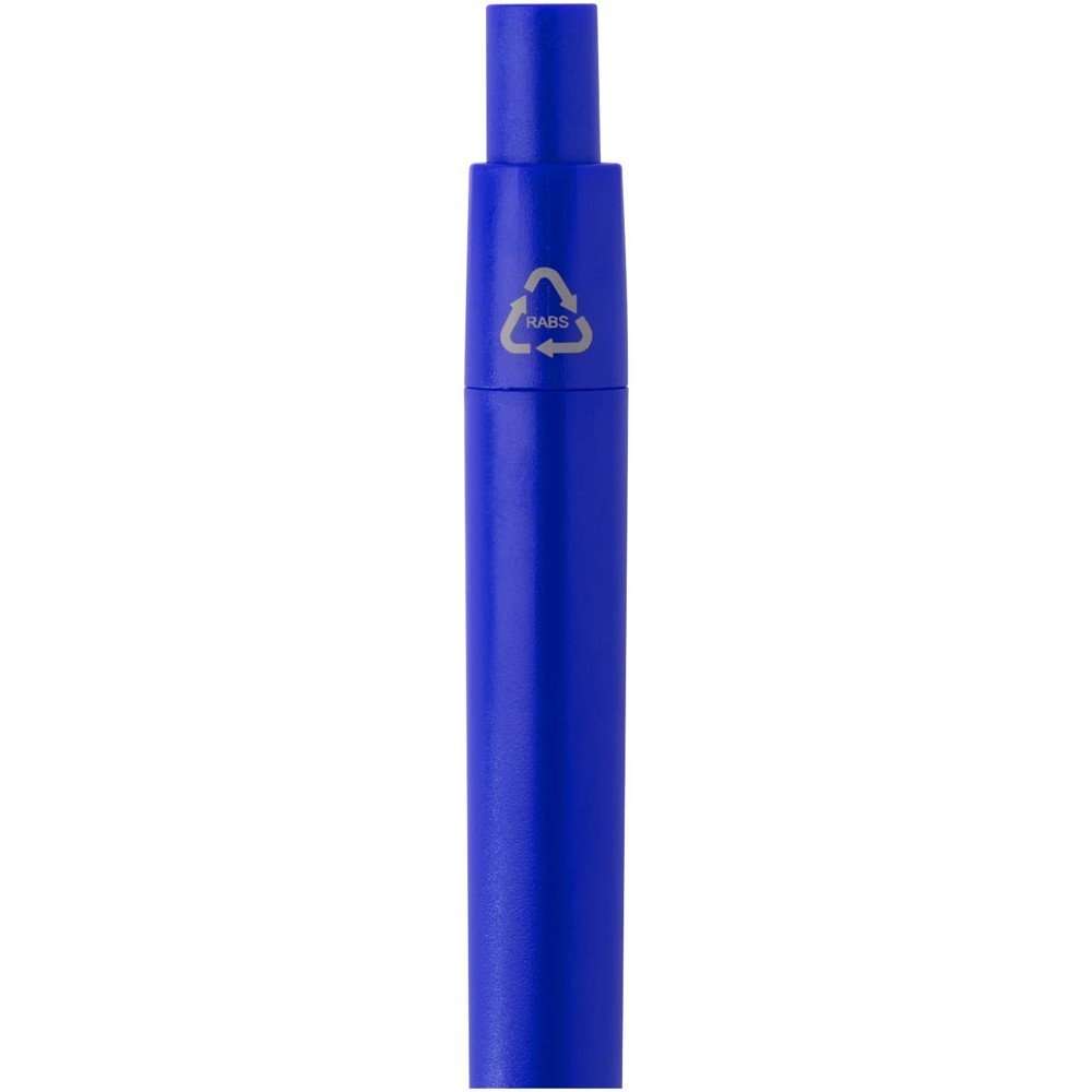 Mini-stylo à bille Ramin en plastique recyclé (encre bleue) Bleu royal