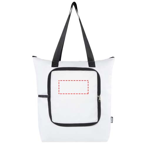 Sac isotherme pliable EcoFold de 15 L en RPET blanc