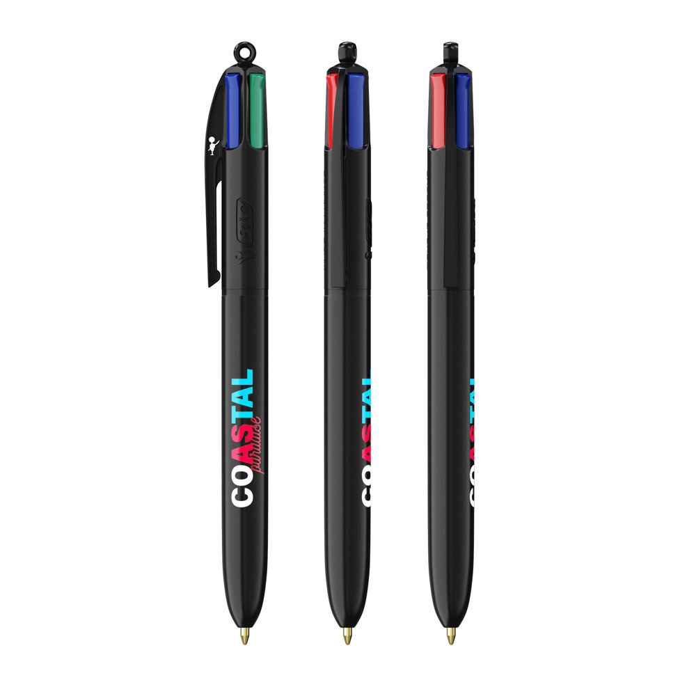 BIC® 4 Colours® ECO Schwarz Recycelt