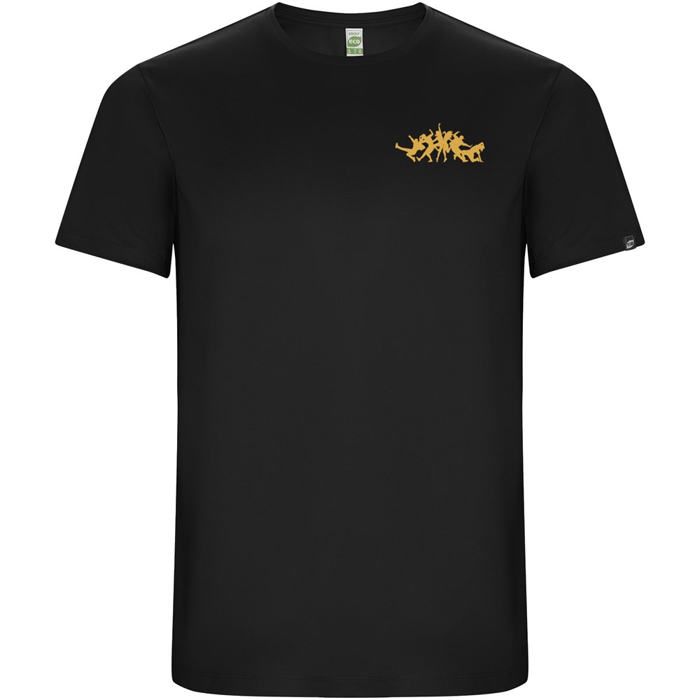T-shirt sport Imola à manches courtes pour enfant noir