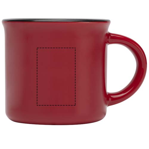 Mug Bari en céramique de 240 ml rouge