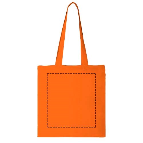 Madras 140 g/m² Baumwoll Tragetasche 7L orange