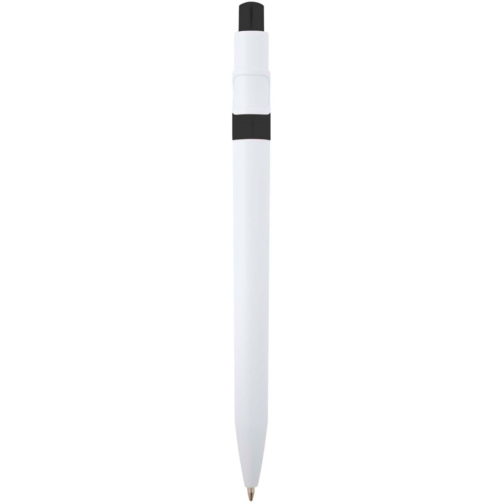Stylo bille Unica en plastique recyclé (encre bleue) noir