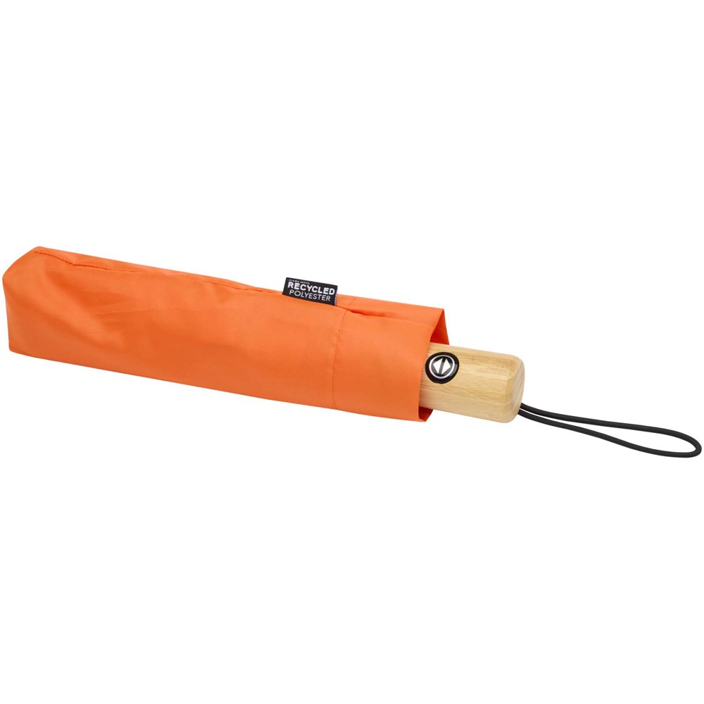 Parapluie pliable Renee de 58 cm à ouverture et fermeture automatiques orange