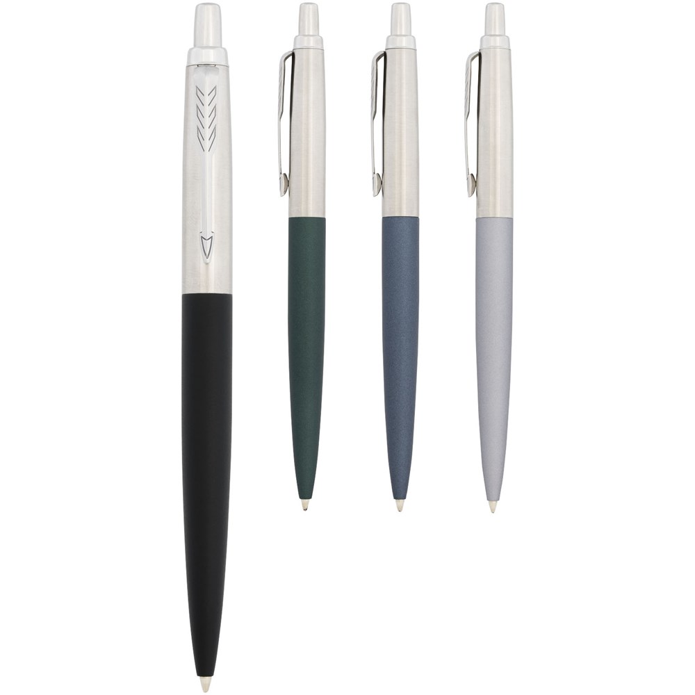 Parker Jotter XL matt mit Kugelschreiber mit Chromverzierung (blaue Mine) blau