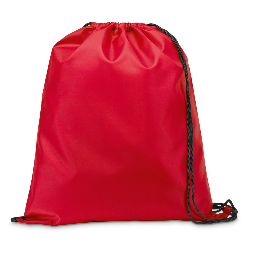 CARNABY 210D Rucksacktasche mit schwarzen Zugbändern rot