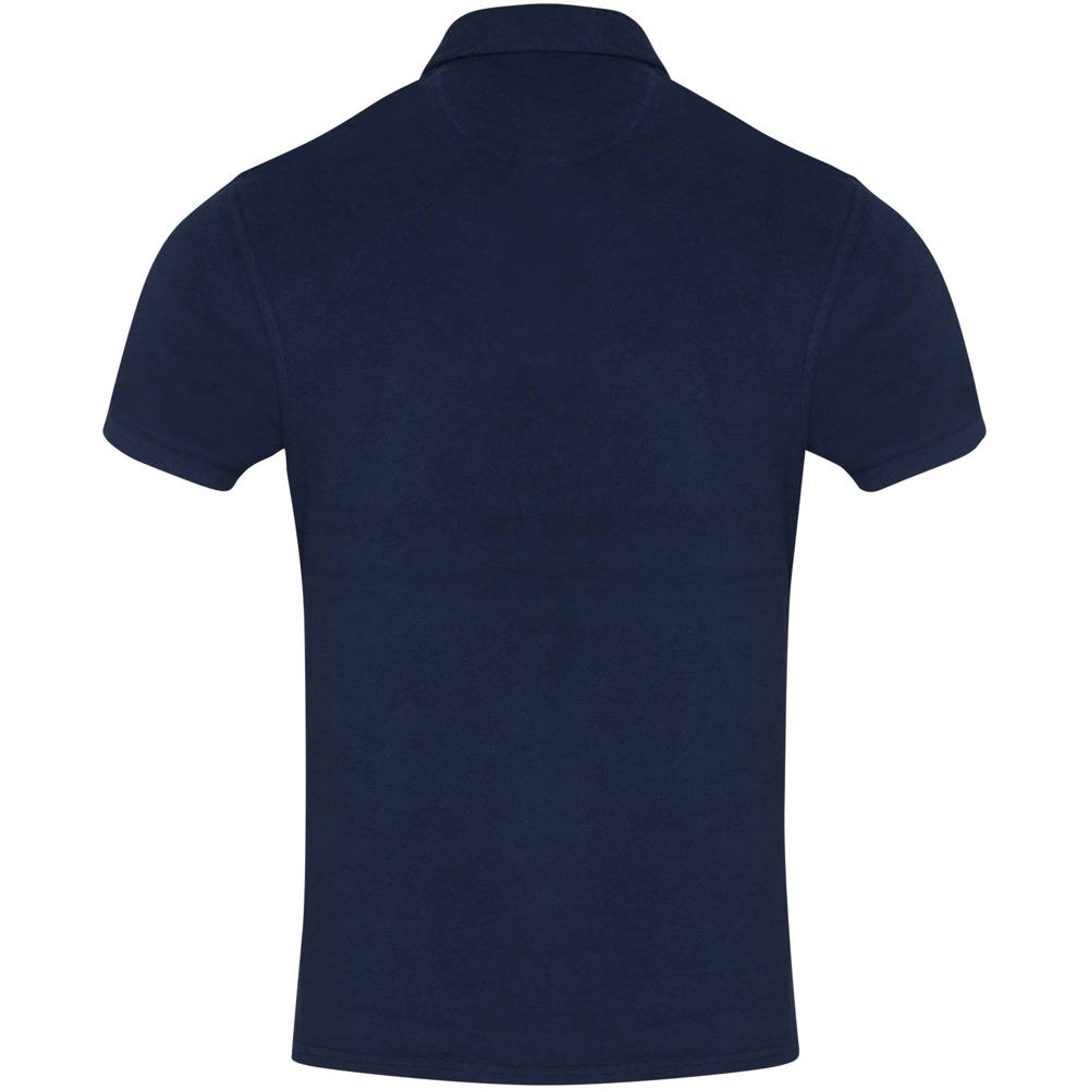 Polo Akoya unisexe en tissu éponge recyclé Marine