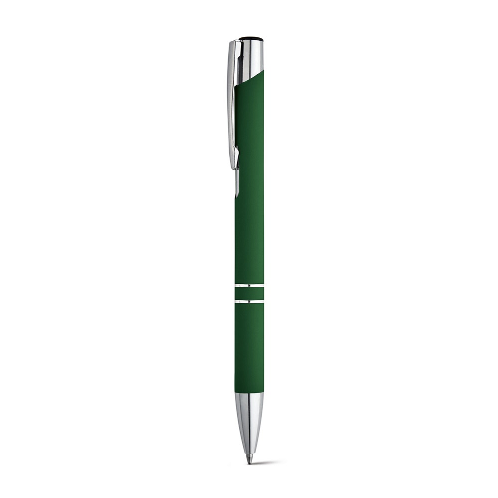 BETA SOFT Stylo en aluminium avec finition en caoutchouc Vert