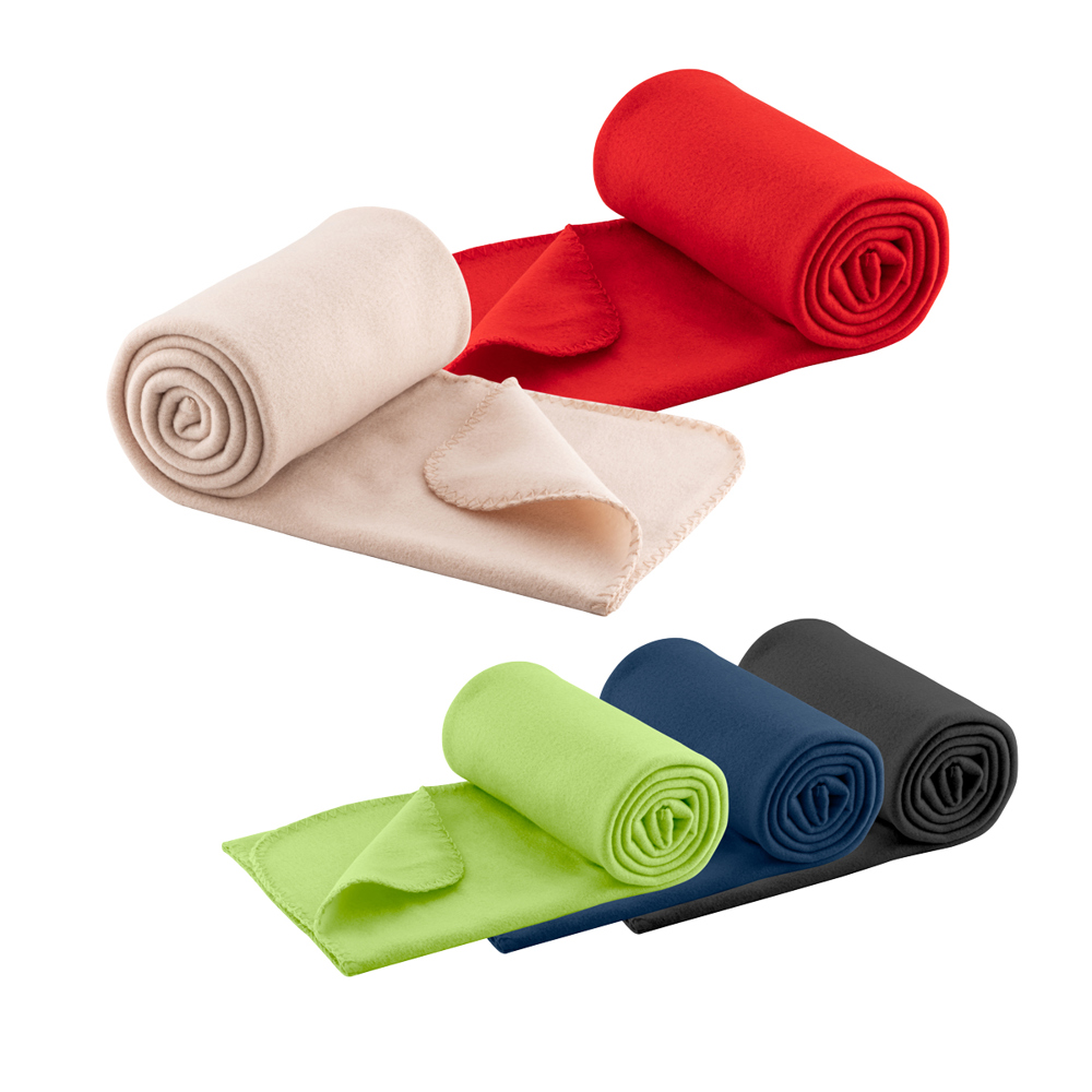 Fleece-Decke Caroline blau