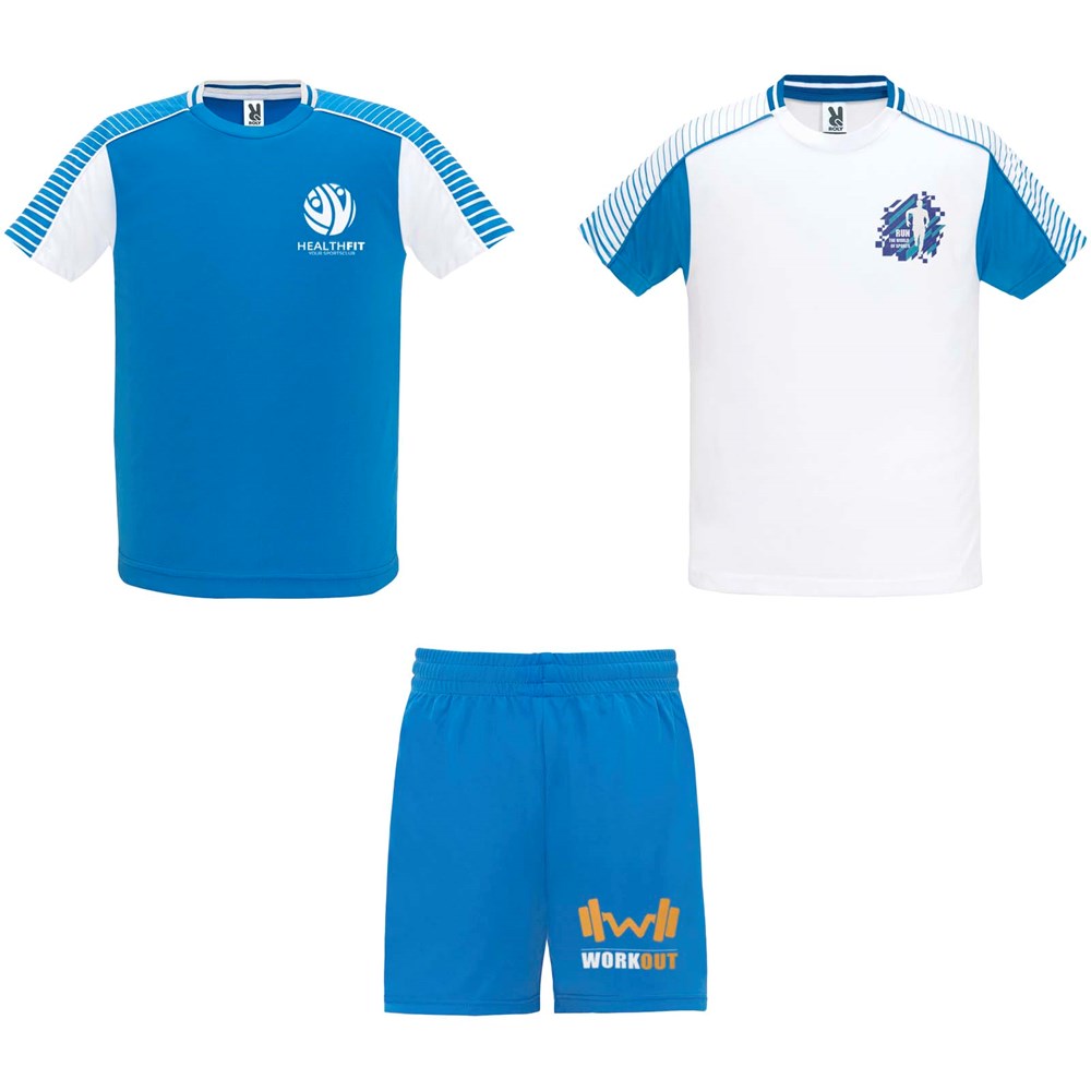 Juve Sport-Set Unisex weiss, royalblau