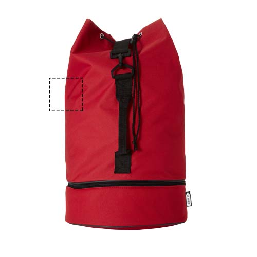 Sac marin Retrend en plastique recyclé 35L rouge