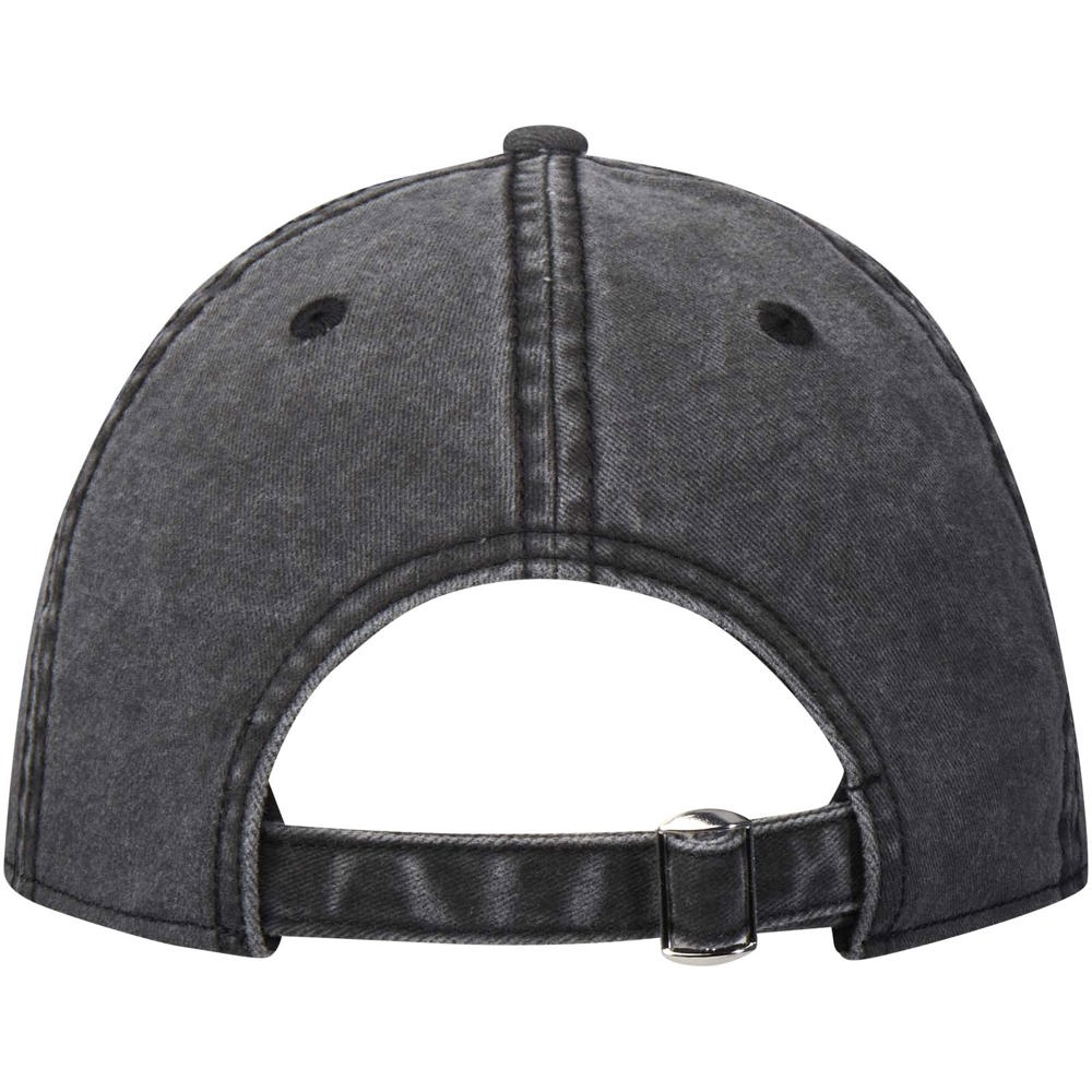 Grafton Kappe mit 6 Segmenten washed schwarz